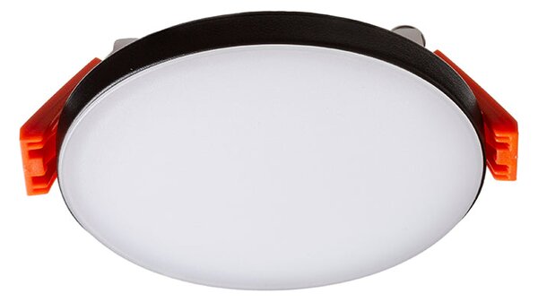 Zápustné LED svítidlo BJORK R 9, černé, 6 W, teplá bílá 3000 K