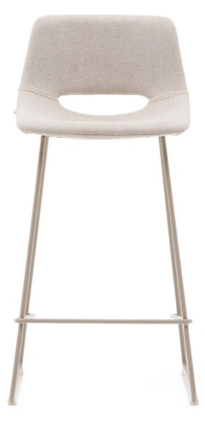 Béžová barová židle (výška sedáku 65 cm) Zahara – Kave Home