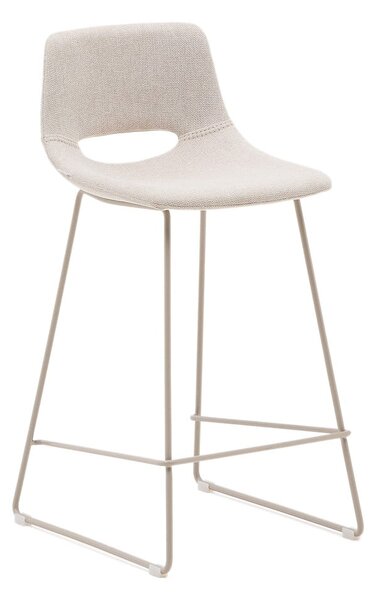 Béžová barová židle (výška sedáku 65 cm) Zahara – Kave Home