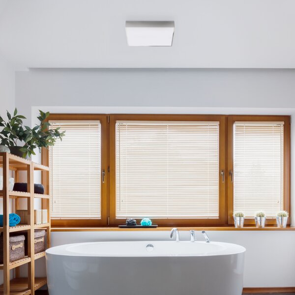 Koupelnové stropní LED svítidlo MERANO LED 35, chrom/matný akryl, 24 W, teplá bílá 3000 K, IP44