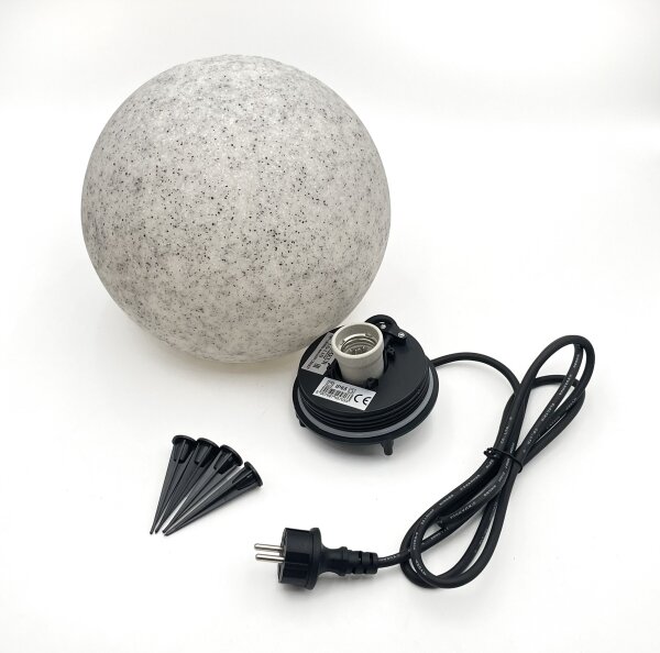 Venkovní dekorační svítidlo LUMISTONE 1xE27/15W/230V IP65 pr. 25 cm