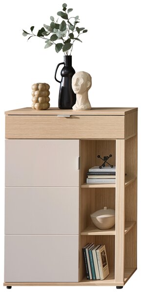 KOMODA, barvy dubu, kašmírová, 80/119/38 cm Stylife - Široké komody
