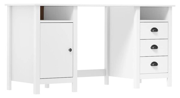 Psací stůl Hill bílý 150 x 50 x 74 cm masivní borové dřevo 289000