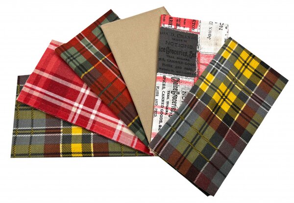 Sada látek bavlna flanel na patchwork cca 35x35 cm - mix
