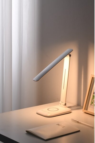 Immax 09107L - LED Stm stolní lampa s bez nabíjením QI LUMI LED/7W/230V bílá