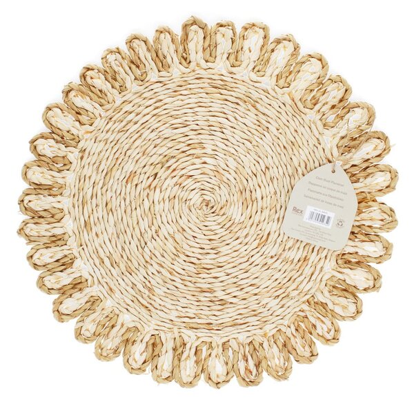 Prostírání z kukuřičného šustí ø 38 cm Corn Husk – Rex London