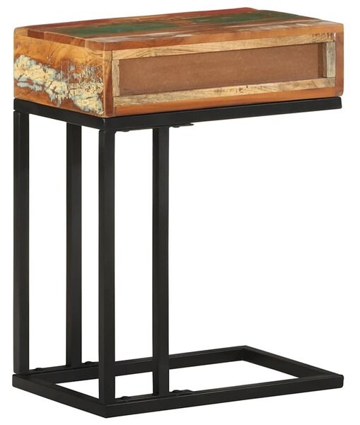 Odkládací stolek tvar U 45x30x61 cm masivní recyklované dřevo 289092