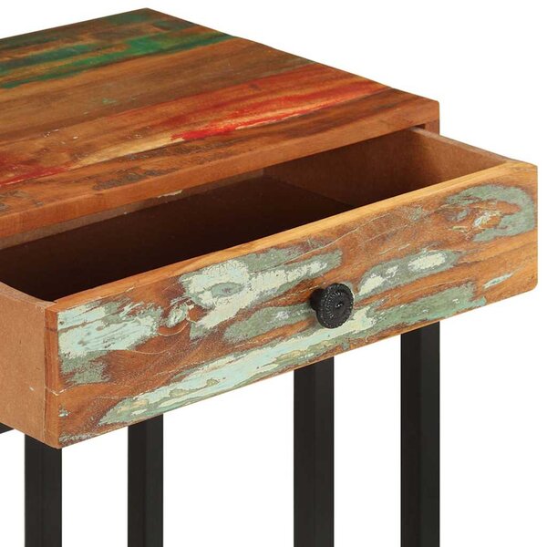 Odkládací stolek tvar U 45x30x61 cm masivní recyklované dřevo 289092