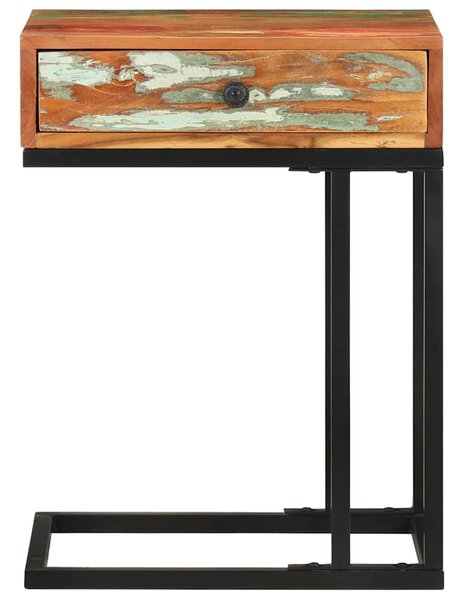 Odkládací stolek tvar U 45x30x61 cm masivní recyklované dřevo 289092