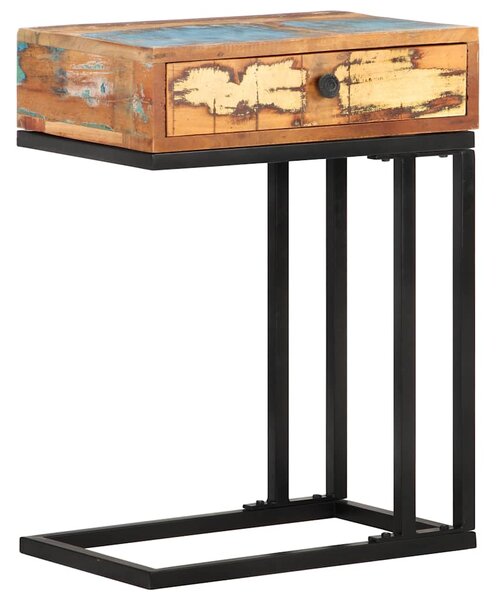 Odkládací stolek tvar U 45x30x61 cm masivní recyklované dřevo 289092