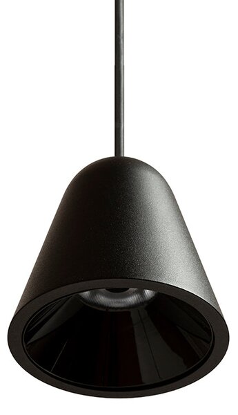 Závěsné LED svítidlo STIG, černé, 6.8 W, teplá bílá 3000 K