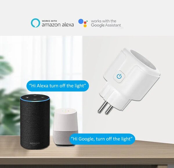 Miboxer Zástrčka WiFi Smart Mi-light se statistikou spotřeby, EU+FR, SWE01