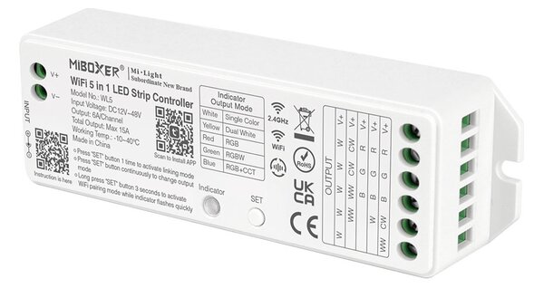 Miboxer WIFI Přijímač 5V1, RGB+CCT ,2.4GHz RF, WL5