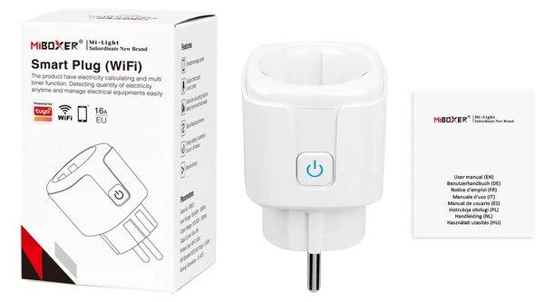 Miboxer Zástrčka WiFi Smart Mi-light se statistikou spotřeby, EU+FR, SWE01