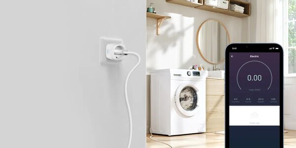 Miboxer Zástrčka WiFi Smart Mi-light se statistikou spotřeby, EU+FR, SWE01