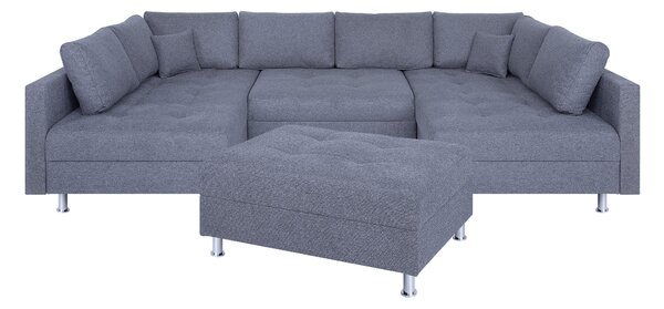 SEDACÍ SOUPRAVA, textil, šedá P & B - Sedací soupravy, Online Only
