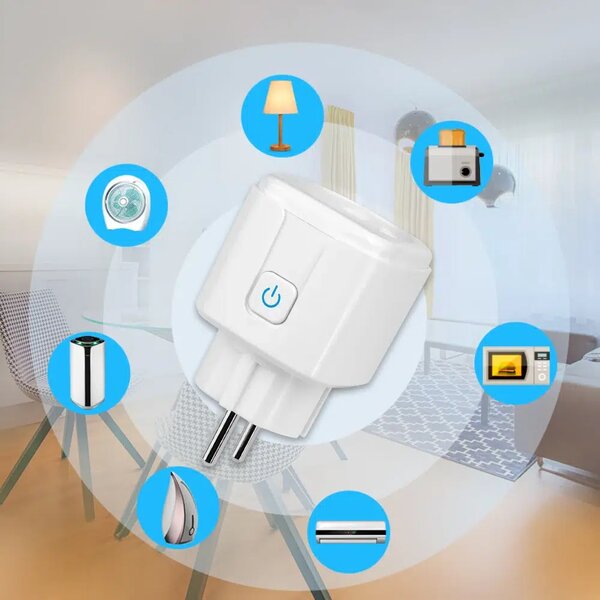 Miboxer Zástrčka WiFi Smart Mi-light se statistikou spotřeby, EU+FR, SWE01
