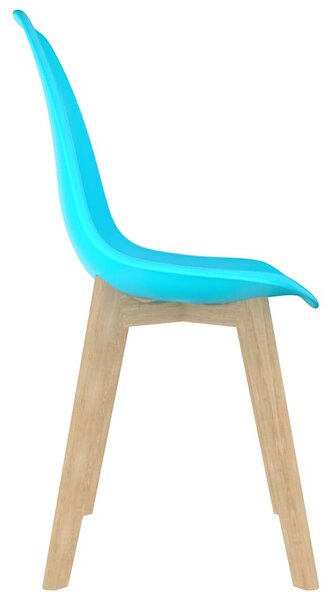 Otočné jídelní židle 2 ks modré plast 289125