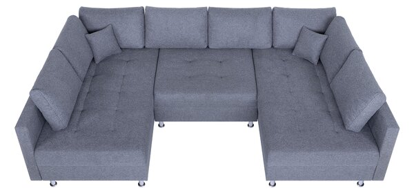 SEDACÍ SOUPRAVA, textil, šedá P & B - Sedací soupravy, Online Only