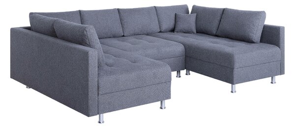 SEDACÍ SOUPRAVA, textil, šedá P & B - Sedací soupravy, Online Only