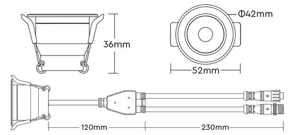 Miboxer LED voděodolné bodové světlo Mi-light, RGBW, 3W, SL4-12, IP66