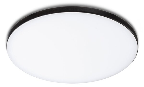 Zápustné LED svítidlo BJORK R 20, černé, 18 W, teplá bílá 3000 K