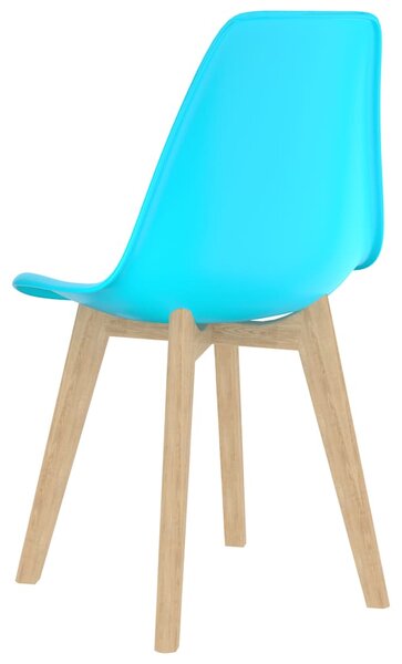 Otočné jídelní židle 2 ks modré plast 289125