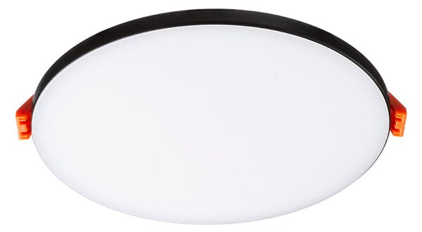 Zápustné LED svítidlo BJORK R 20, černé, 18 W, teplá bílá 3000 K