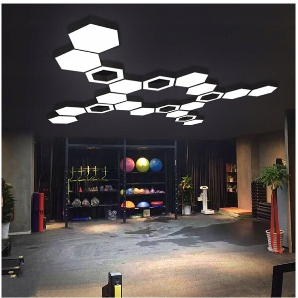 LED Lustr na lanku LED/20W/230V černá