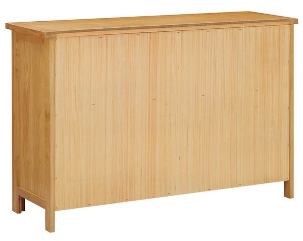 Komoda se zásuvkami 105 x 33,5 x 73 cm masivní dubové dřevo 289196