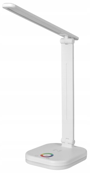 LED RGBW Stmívatelná stolní lampa s bezdrátovým nabíjením LED/7W/5V USB bílá