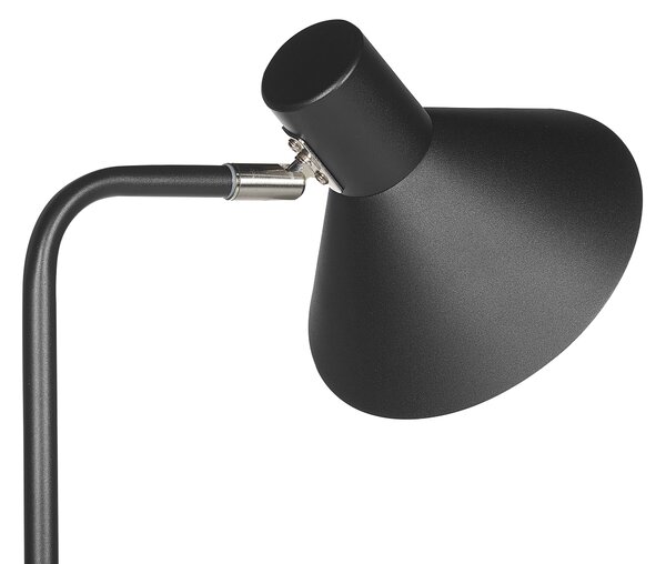 Stojací lampa RIMAVA Nastavitelná Kov Černá
