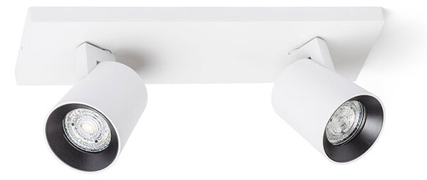 Přisazené nástěnné svítidlo KENNY II, bílá/černá, patice GU10, 2× 8 W