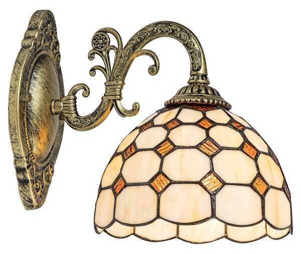 Brilagi - Tiffany vitrážová nástěnná lampa DORAN 1xE27/40W/230V