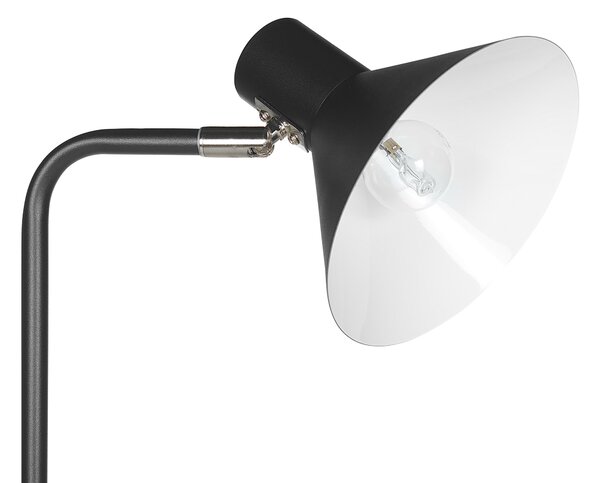 Stojací lampa RIMAVA Nastavitelná Kov Černá