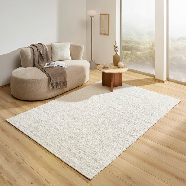 RUČNĚ TKANÝ KOBEREC, 70/140 cm bílá Linea Natura - Online Only koberce & rohožky, Online Only