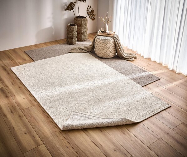 RUČNĚ TKANÝ KOBEREC, 70/140 cm šedohnědá Linea Natura - Online Only koberce & rohožky, Online Only