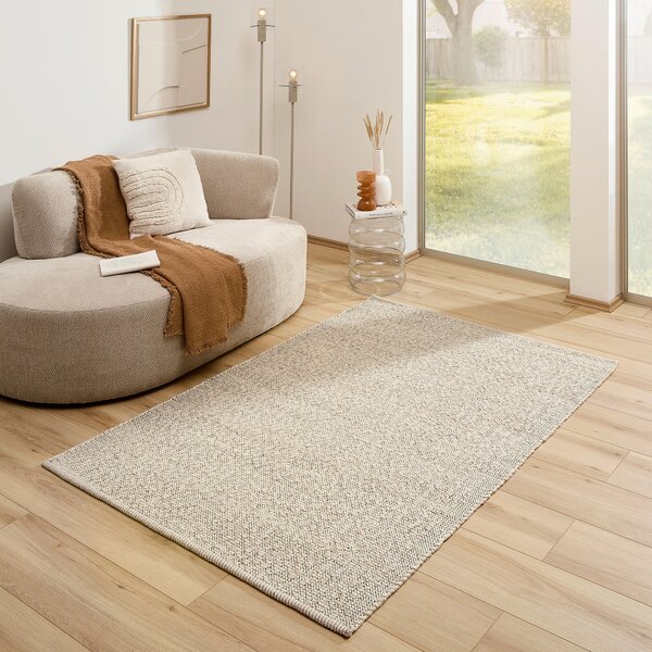 RUČNĚ TKANÝ KOBEREC, 70/140 cm béžová Linea Natura - Online Only koberce & rohožky, Online Only