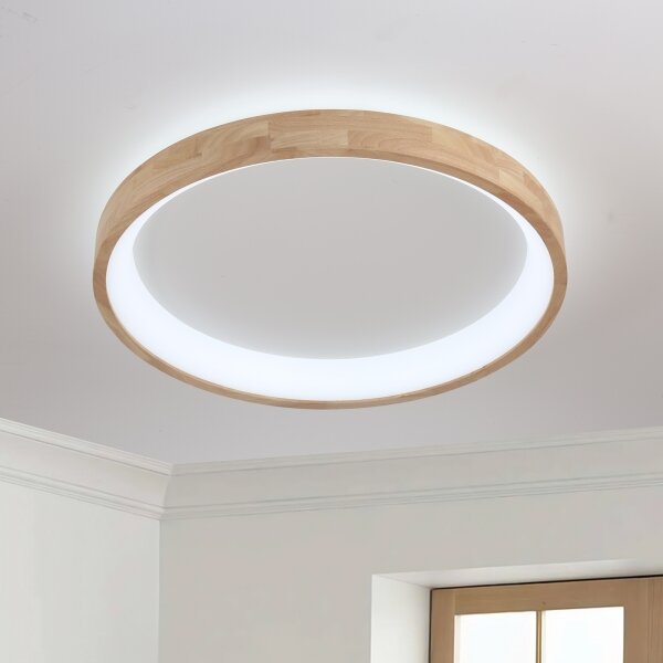 Brilagi-LED Strop. svítidlo FALCON WOOD LED/60W/230V 3000/4000/6000K 80 cm dřevo