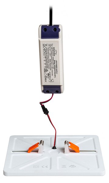 Zápustné LED svítidlo BJORK SQ 20, bílé, 18 W, teplá bílá 3000 K