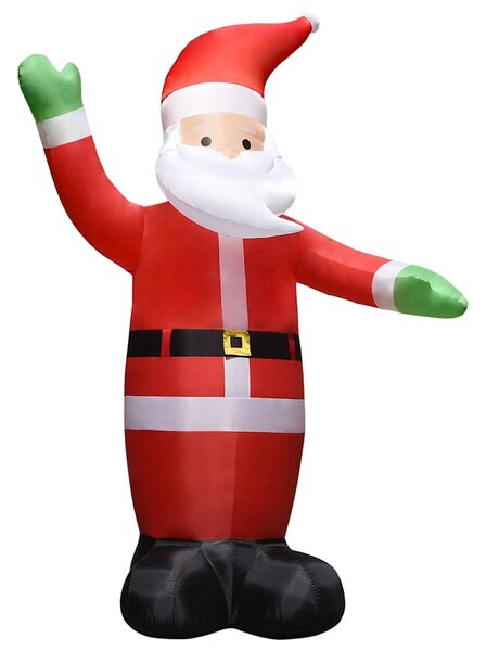 Nafukovací santa claus s LED vánoční dekorace IP44 4,5 m 289301