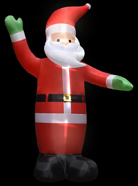 Nafukovací santa claus s LED vánoční dekorace IP44 4,5 m 289301