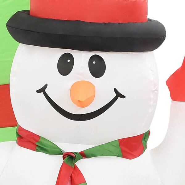 Vánoční nafukovací Santa a sněhulák brána LED 300 x 90 x 223 cm 289303