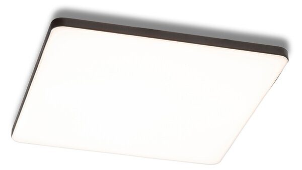 Zápustné LED svítidlo BJORK SQ 20, černé, 18 W, teplá bílá 3000 K
