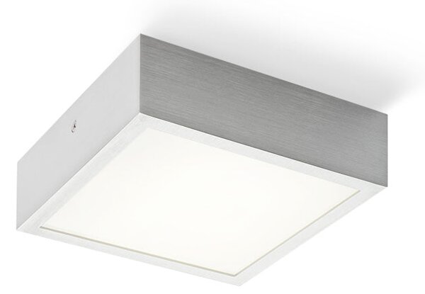 Přisazené závěsné LED svítidlo STRUCTURAL LED 20x20, česaný hliník, 12 W, teplá bílá 3000 K