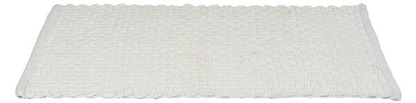 Bílá textilní koupelnová předložka 50x80 cm Ecoli – Wenko