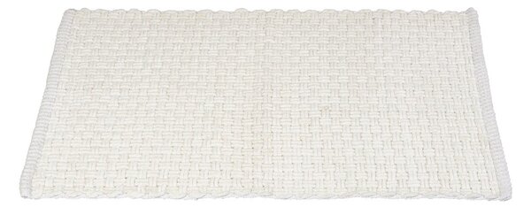 Bílá textilní koupelnová předložka 50x80 cm Ecoli – Wenko