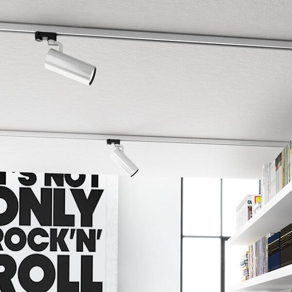 Lištové LED svítidlo FANGIO pro tříokruhovou lištu, stříbrnošedé, 25 W, teplá bílá 3000 K