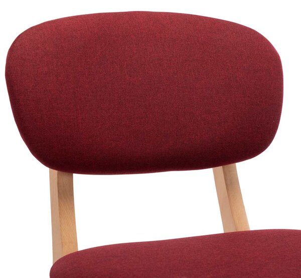 Barové židle 2 ks vínové textil 289375