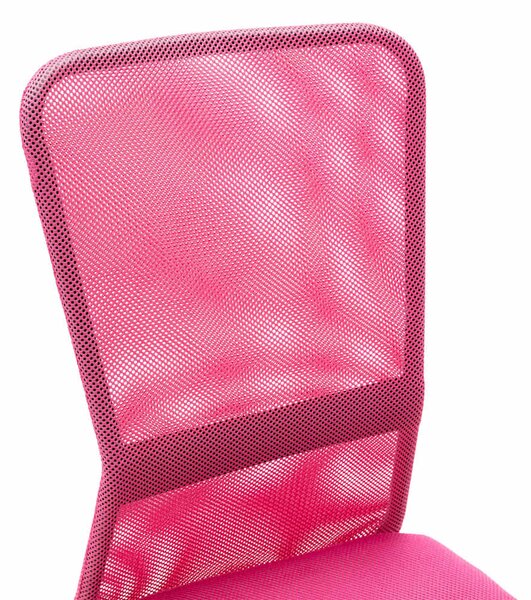 Kancelářská židle růžová 44 x 52 x 100 cm síťovina textil 289513
